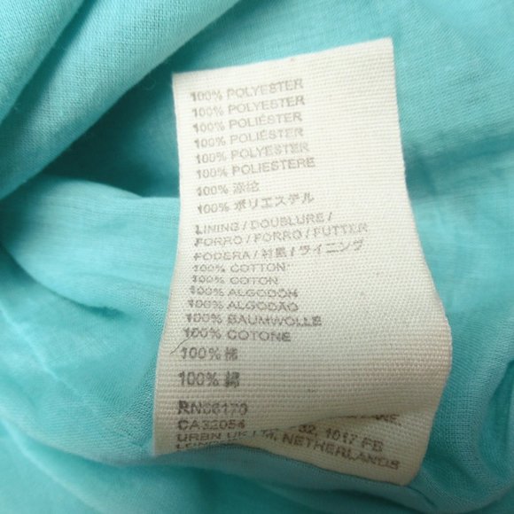 Anthropologie Let Me Be Strapless Slim Bubble Dress Hawaiian Blue - Large - Picture 11 of 13